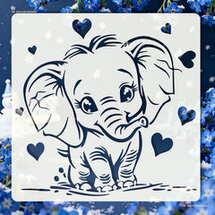 elephant stencil template