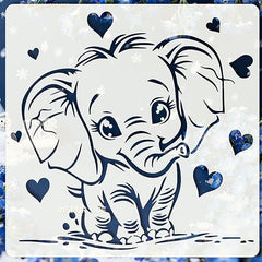 wall painting animal stencil