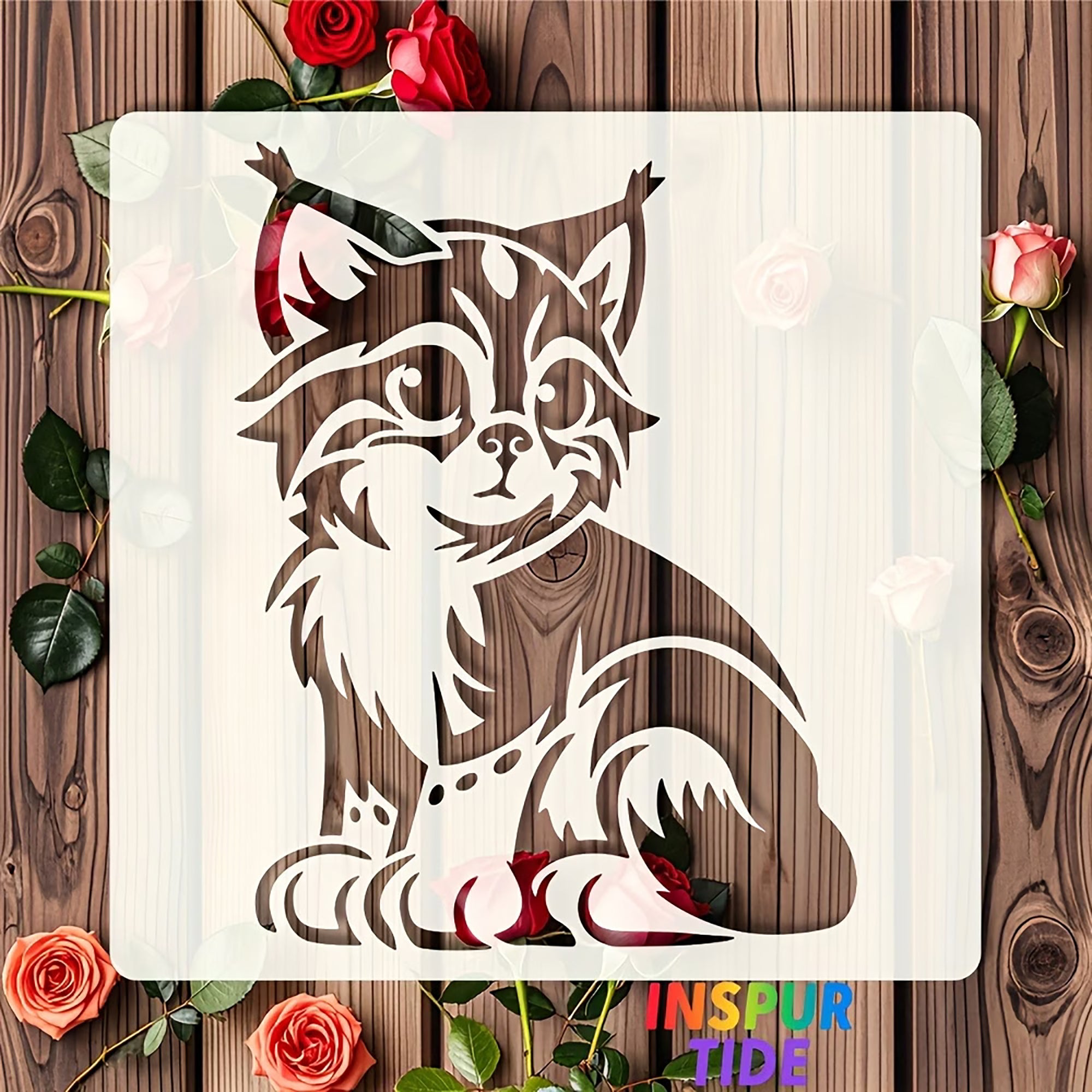 pet themed stencil for kids crafts