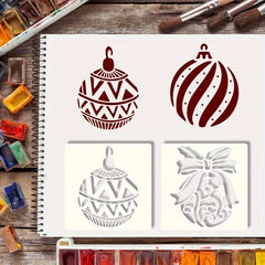 6x6 inch stencil templates for scrapbooking