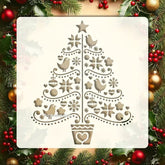 christmas tree stencil for painting