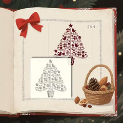 christmas stencil for diy wall decor