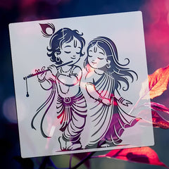 Crafted from sturdy reusable material, this painting stencil