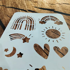 diy craft stencil reusable plastic sheet