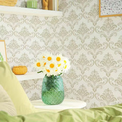 Cliths Extra Large Damask Floral Stencil – Reusable PET Template for Wall, Floor, Tile Fabric Painting, Decorative Motif for Home Décor