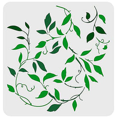 delicate vine stencil