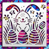bunny egg stencil template
