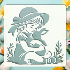 easter bunny stencil