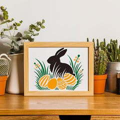 egg bunny painting stencil
