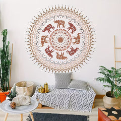festival diy elephant stencil for traditional art