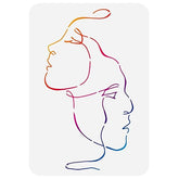 faces stencil