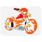 motorcycle stencil
