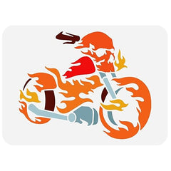 motorcycle stencil