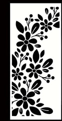 floral border stencil for painting