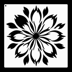 mandala flower reusable painting stencil for diy art projects