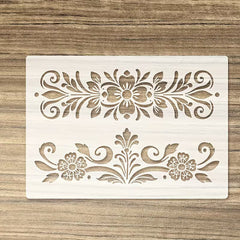 floral stencil for wall painting reusable