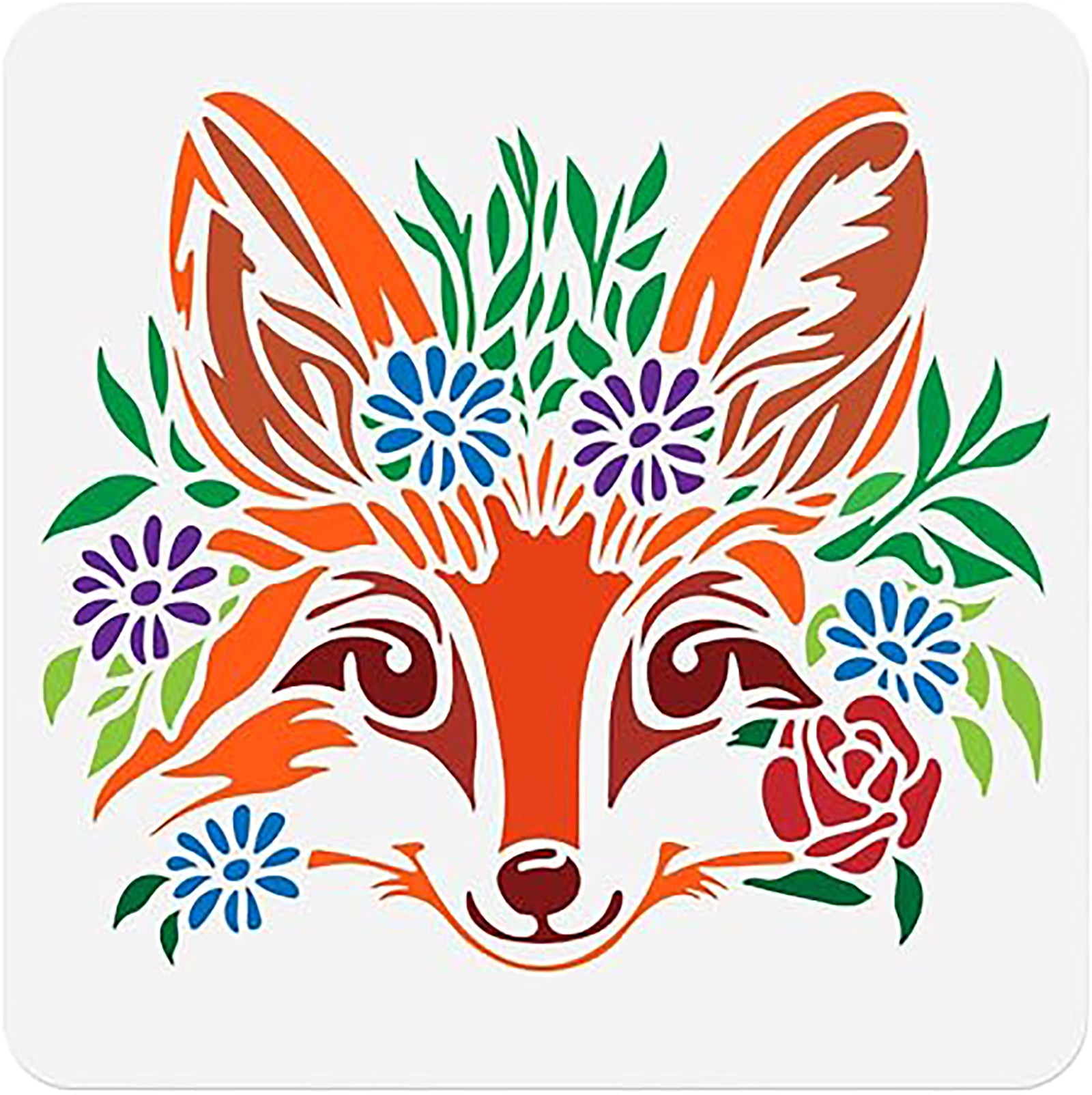 fox stencil diy