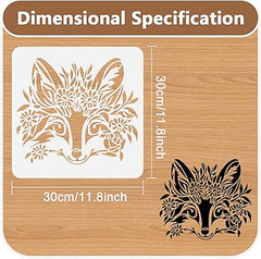 animal flower stencil