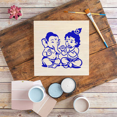 spiritual stencil for fabric painting projects