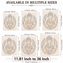 reusable ganpati stencil for wall painting