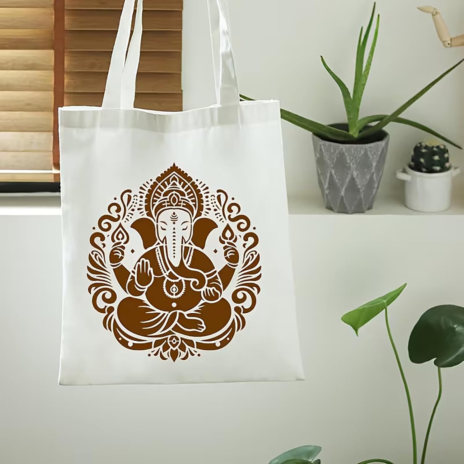 ganesh mandala stencil for canvas painting