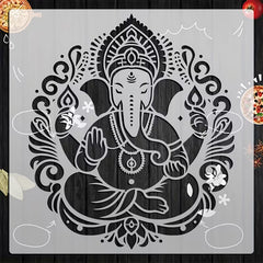 indian festival rangoli stencil