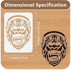 monkey head stencil