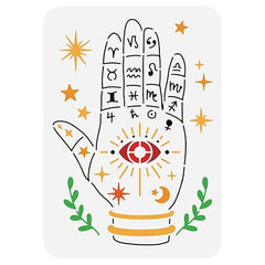 palm reading stencil