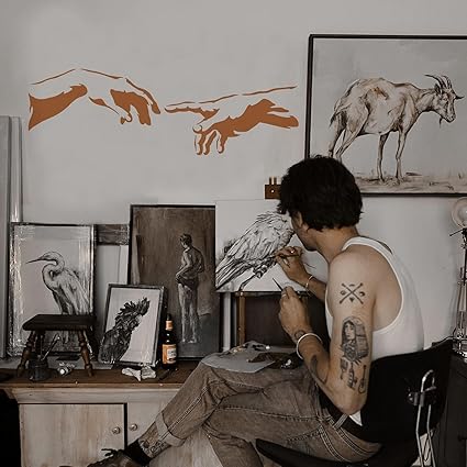 large hand stencil