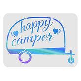 happy camper stencil