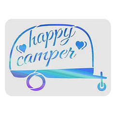 happy camper stencil
