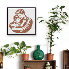 family silhouette stencil for diy crafts india
