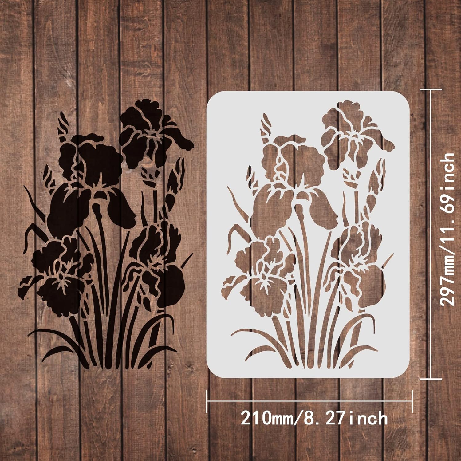 flower painting stencil