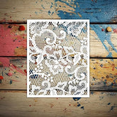 lace stencil template