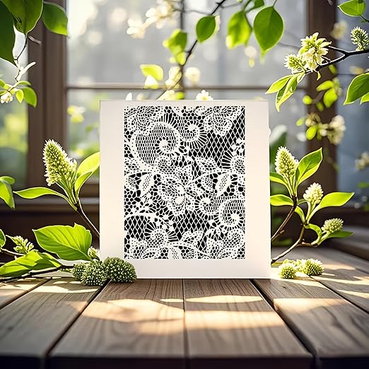 wall painting lace stencil