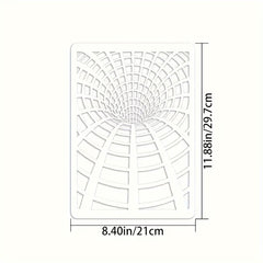 decorative lace stencil for scrapbooking