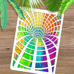 plastic stencil for embossing and art