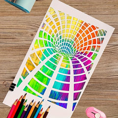 a4 stencil template for home décor