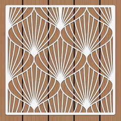leaf stencil for fabric and wood