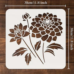 reusable flower template for craft