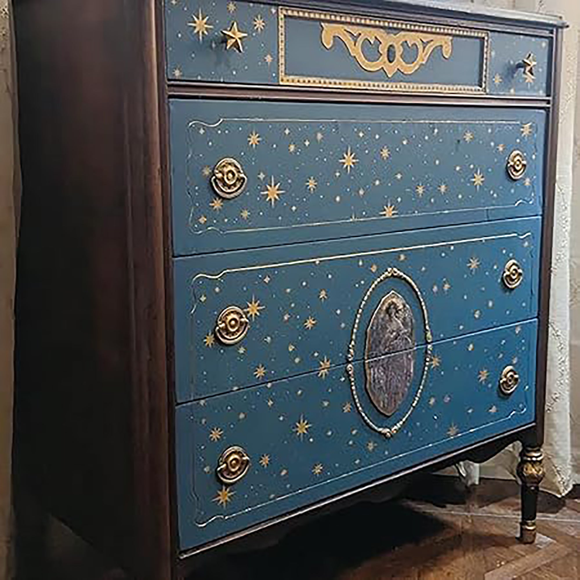 Crafted from sturdy reusable material, these stencils work well with acrylic