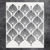 leaf pattern wall stencil reusable