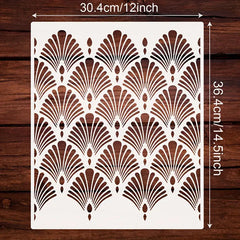 plastic leaf design painting template