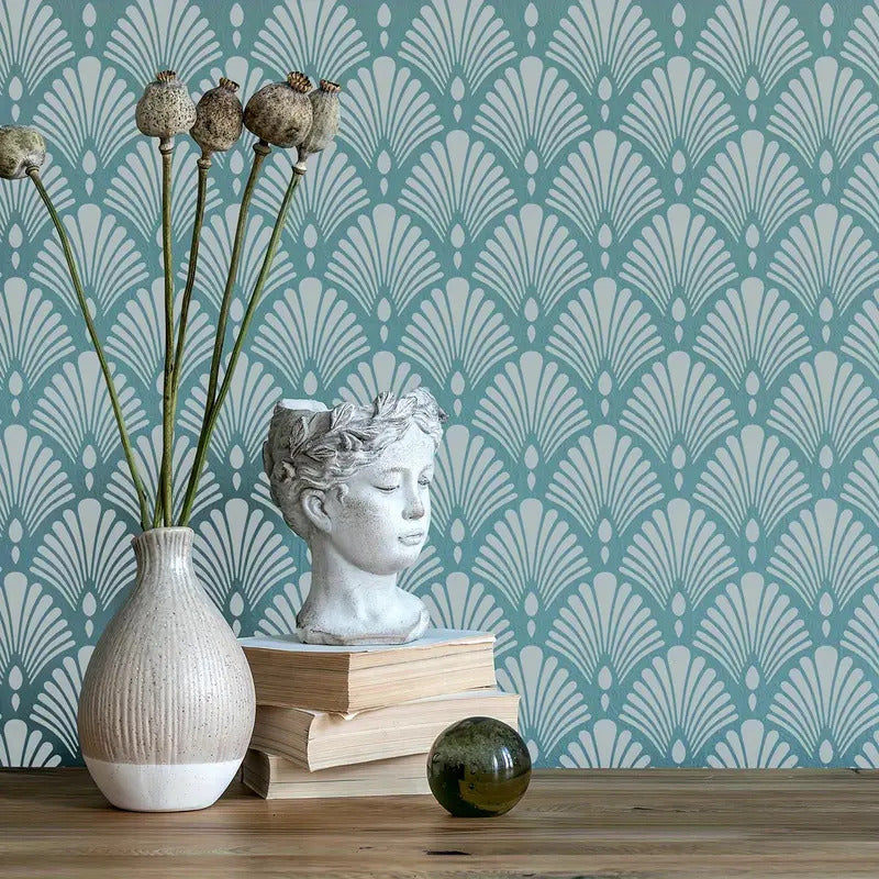 large leaf stencil for home decor