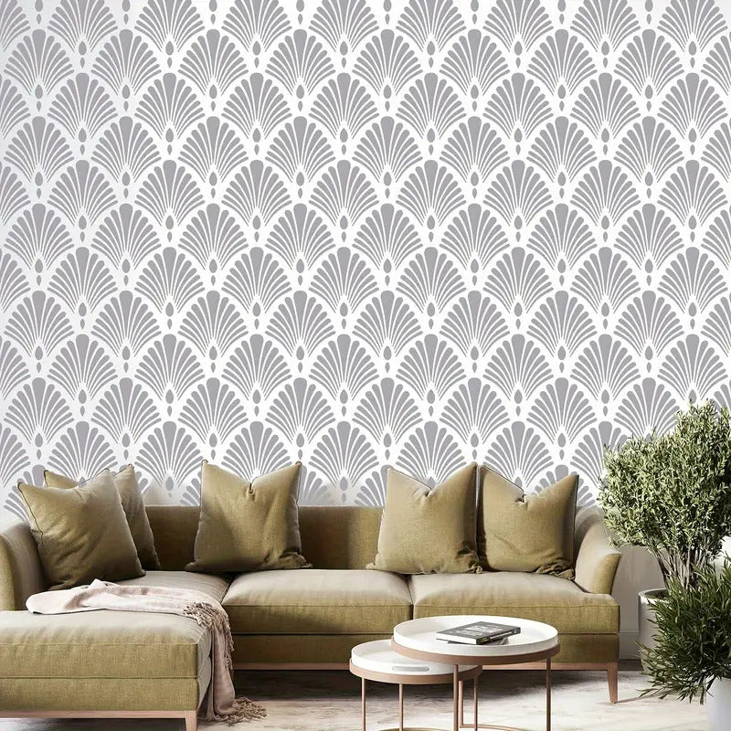 Nature-inspired design: This leaf pattern stencil