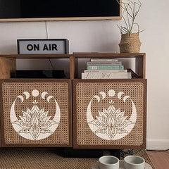 yoga wall stencil