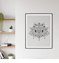 reusable flower stencil for diy painting