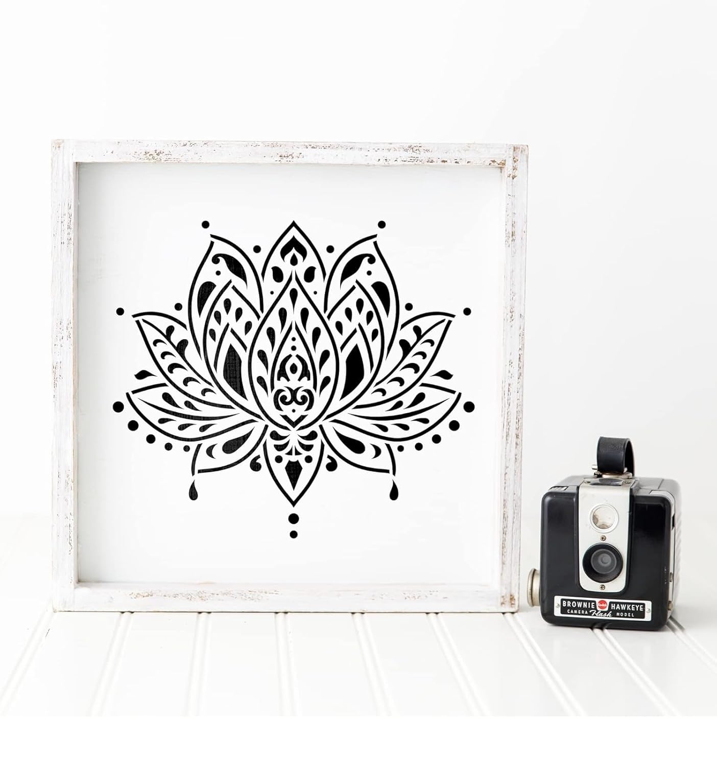 mandala design stencil for home decor
