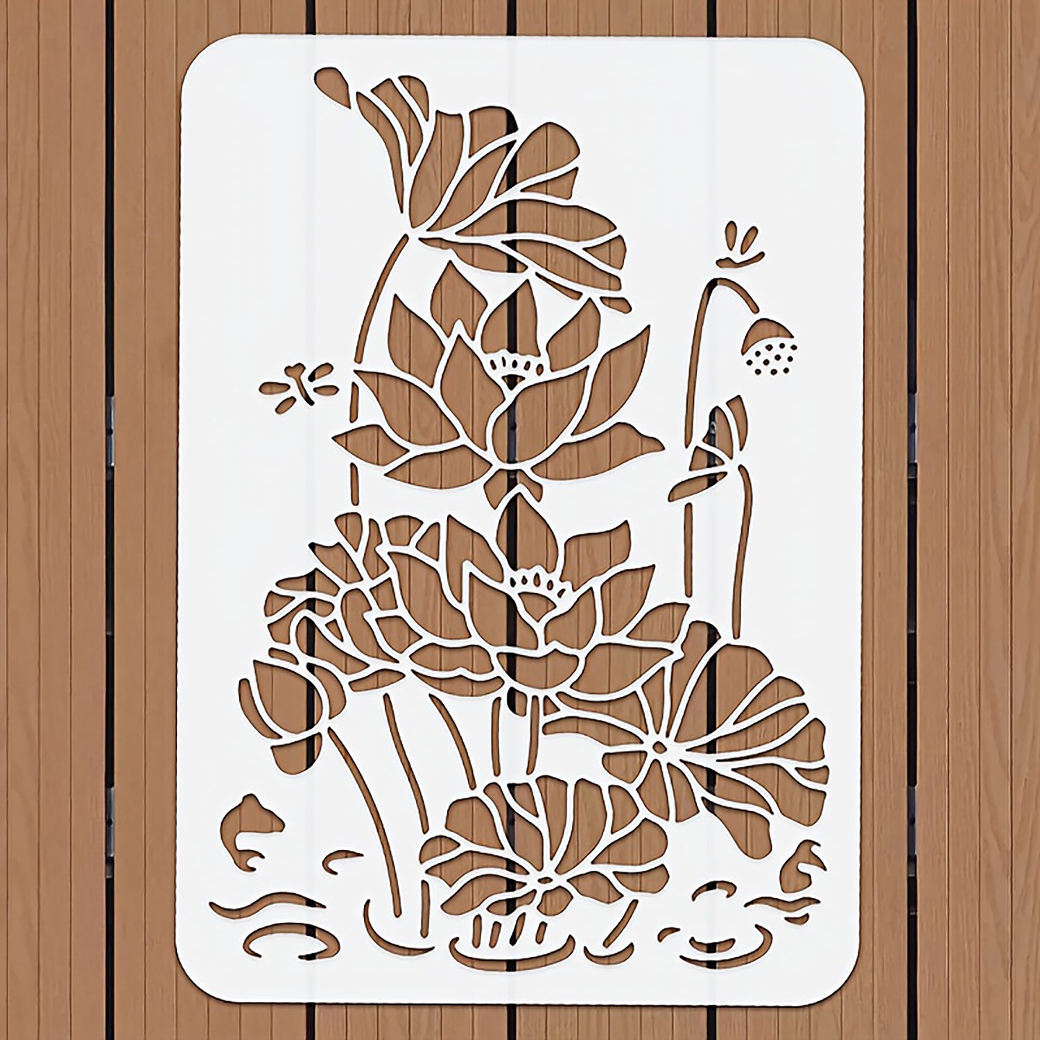 floral stencil for walls and tiles