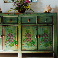 diy lotus pond stencil for home decor